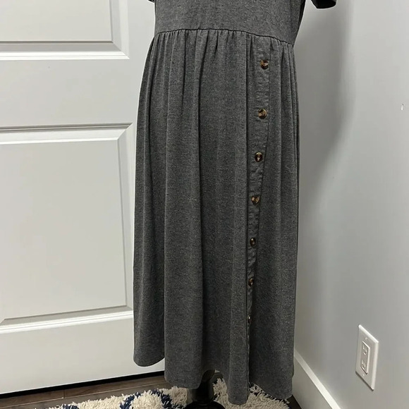 Shein Grey Jursey Fit and Flare Dress size M - Picture 2 of 4